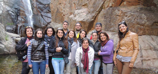 Cascata di Sa Spendula (Villacidro): i corsisti in visita guidata